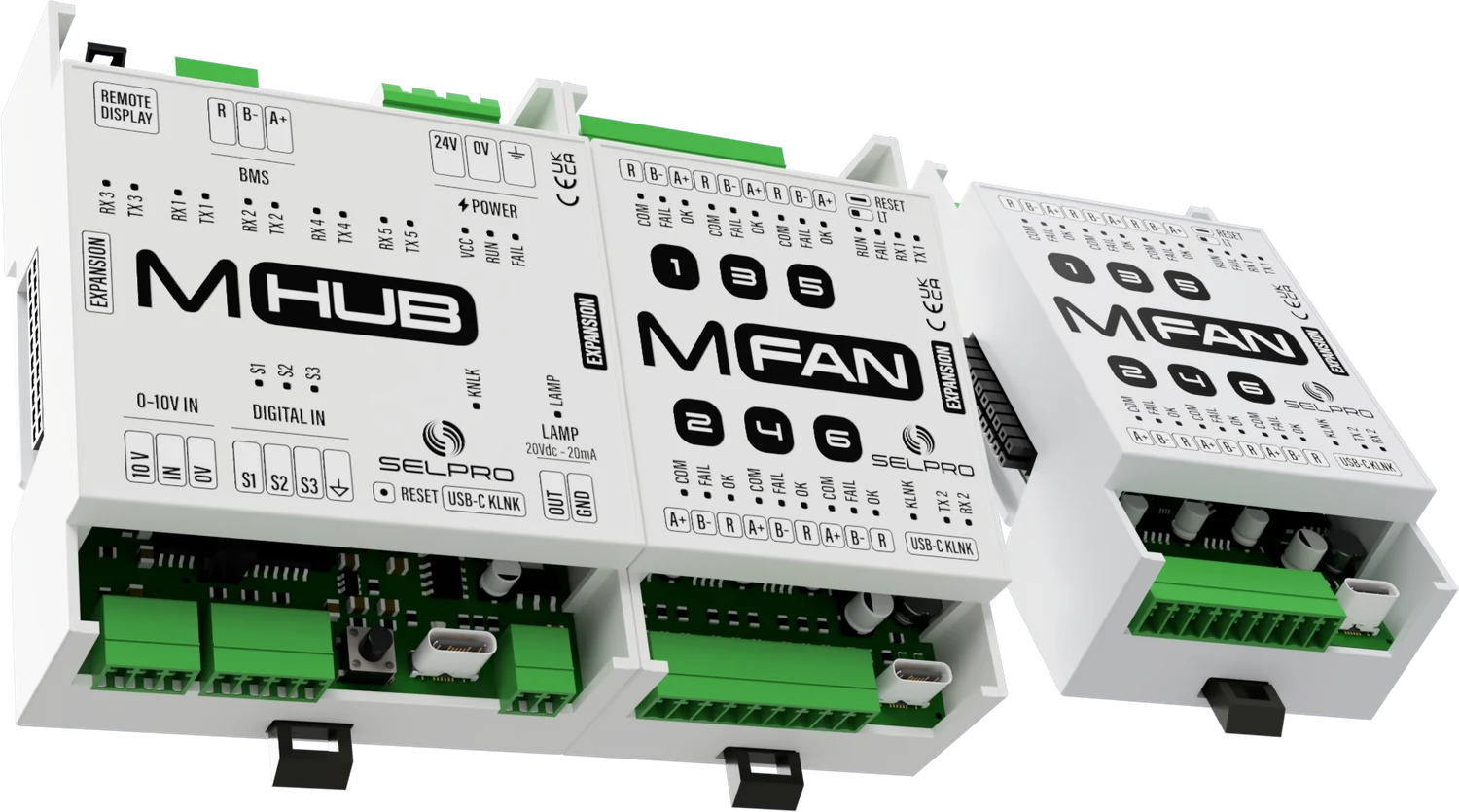 Sistema MHUB con due moduli MFAN affiancati
